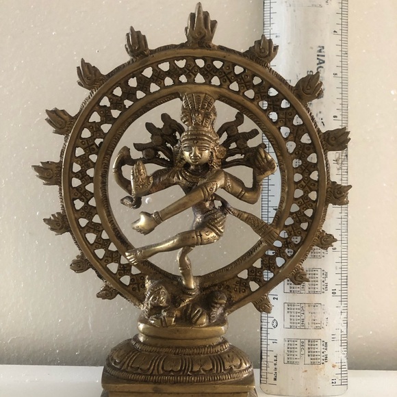 Dancing Shiva brass figure 8” with outstanding detail, VTG India 🇮🇳 - Picture 5 of 10